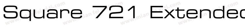 Square 721 Extended Bold字体转换